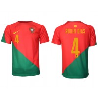 Camisa de time de futebol Portugal Ruben Dias #4 Replicas 1º Equipamento Mundo 2022 Manga Curta
